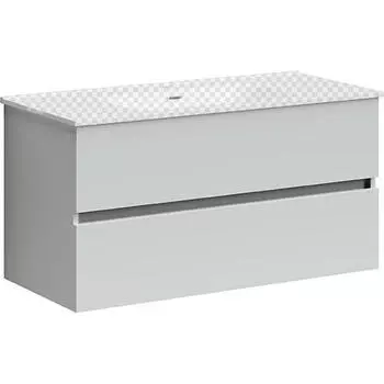 Тумба под раковину без столешницы Sancos Urban 99 см белый глянец