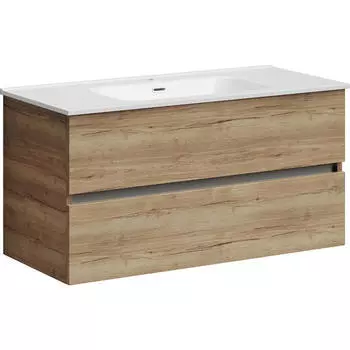 Тумба под раковину без столешницы Sancos Urban 99 см дуб галифакс натуральный