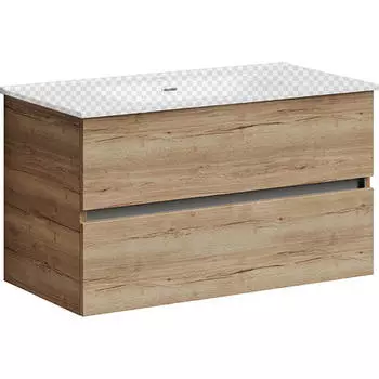 Тумба под раковину без столешницы Sancos Urban 89 см дуб галифакс натуральный