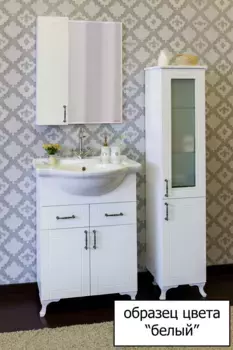 Тумба под раковину напольная Sanflor Глория 85 белый