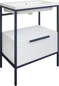 Тумба под раковину Sanflor Лорд 70 белый матовый