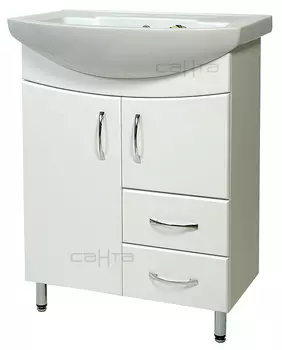 Тумба под раковину Санта Стандарт 60 белый