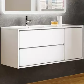 Тумба под раковину Sanvit Бруно -2 120 L белый глянец