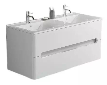Тумба под раковину Sanvit Форма 120 белый глянец