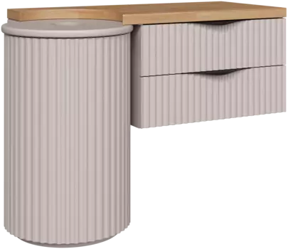 Тумба под раковину со столешницей STWORKI Lotus 107 white