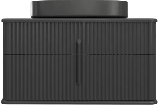 Тумба под раковину со столешницей STWORKI Молде 95 антрацит