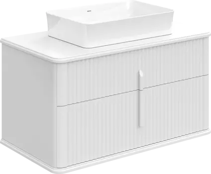 Тумба под раковину со столешницей STWORKI Молде 95 белая