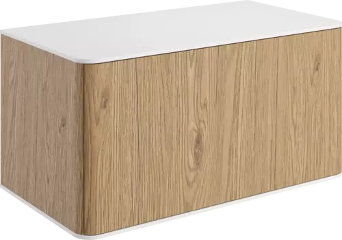 Тумба под раковину со столешницей STWORKI Ноттвиль 80 дуб верона, без выреза под смеситель