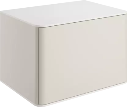 Тумба под раковину со столешницей STWORKI Ноттвиль 60 бежевый шелк, без выреза под смеситель