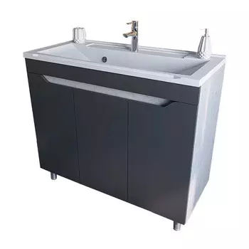 Тумба под раковину Stella Polar Абигель 100 серый