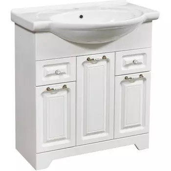 Тумба под раковину Stella Polar Кармела Элеганс 75 белый