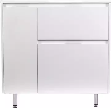 Тумба под раковину Style Line Барселона 90 правая белая, с бельевой корзиной