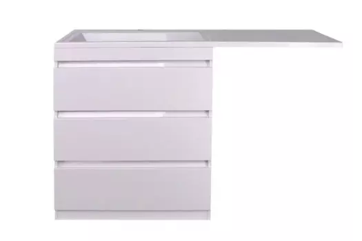 Тумба под стиральную машину напольная Style Line Даллас 150 белая