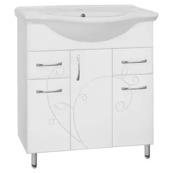 Тумба под раковину Style Line Эко Фьюжн 80 белая