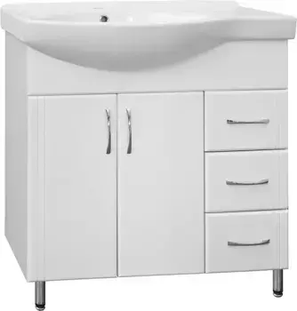 Тумба под раковину Style Line Эко Стандарт 80 белая
