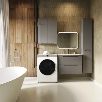 Тумба под раковину Style Line Марелла 70 серая матовая