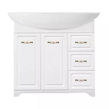 Тумба под раковину напольная Style Line Олеандр 90 белая