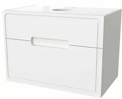 Тумба под раковину Taliente Olejio 60 белый глянец