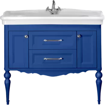 Тумба под раковину ValenHouse Эстетика 100 синий ручки хром