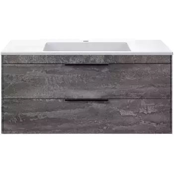 Тумба под раковину Vincea Chiara 2D 100, подвесная, 2 ящика, камень