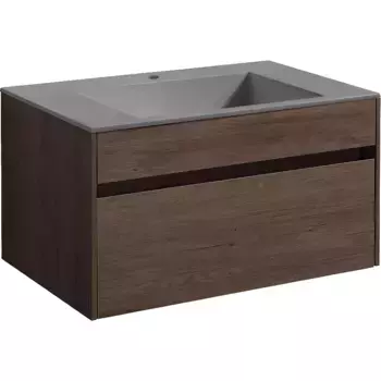 Тумба под раковину Vincea Chiara 80 темное дерево