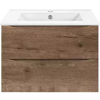 Тумба под раковину Vincea Mia 60, подвесная, дуб винтаж