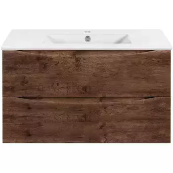 Тумба под раковину Vincea Mia Slim 90 темное дерево