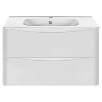 Тумба под раковину Vincea Paola 80, подвесная, белая глянцевая
