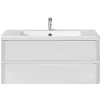 Тумба под раковину Vincea Vico 100 подвесная, белая глянцевая