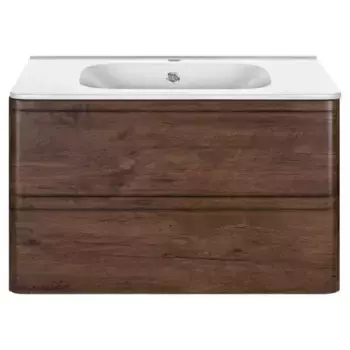 Тумба под раковину Vincea Vico 80 подвесная, темный дуб