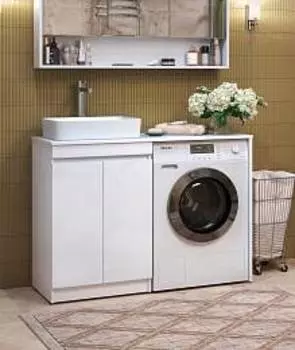Тумба под стиральную машину Vigo Urban 120 белая
