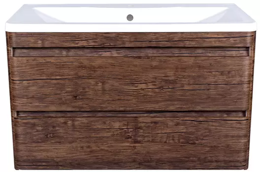 Тумба подвесная Атлантика 100, Люкс старое дерево, PLUS