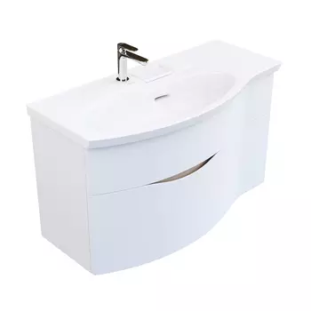 Тумба под раковину KERAMA MARAZZI Riva 100, левая подвесная, белая матовая