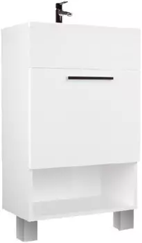 Тумба с раковиной 1MarKa July 50 белая глянцевая