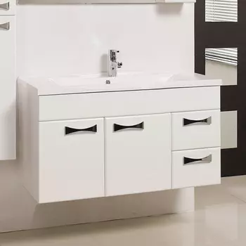 Тумба с раковиной Aquaton Диор 100 белый