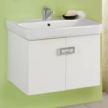 Тумба с раковиной Aquaton Оптима 67 белый