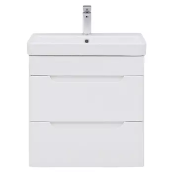 Тумба с раковиной Allen Brau Aquanet София 60 белый глянец