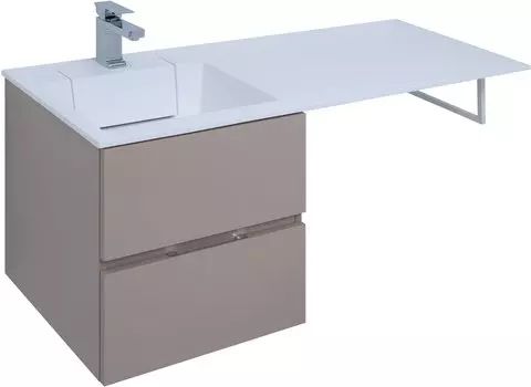 Тумба с раковиной Aquanet Алвита 48 коричневый