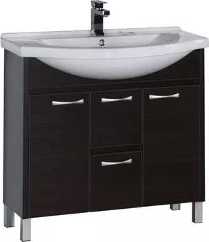 Тумба с раковиной Aquanet Донна 100 венге