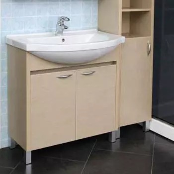 Тумба с раковиной Aquanet Донна 80 светлый дуб