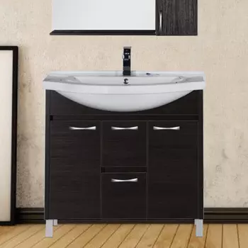 Тумба с раковиной Aquanet Донна 90 венге