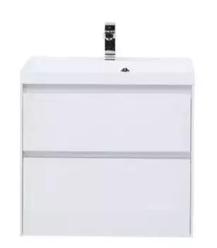 Тумба с раковиной Aquanet Гласс 70 белый