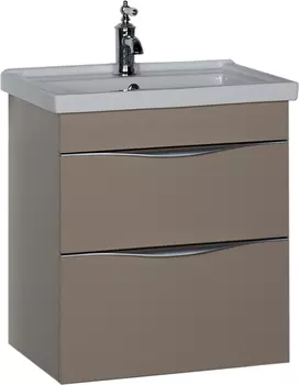 Тумба с раковиной Aquanet Эвора 60 капучино