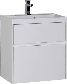 Тумба под раковину Aquanet Латина 60 2 ящика белая