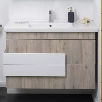 Тумба с раковиной Aquanet Мадейра 100