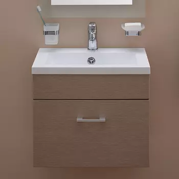 Тумба с раковиной Aquanet Нота 50 светлый дуб