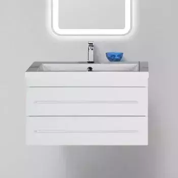 Тумба с раковиной Aquanet Нота 75 белая