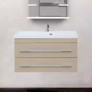 Тумба с раковиной Aquanet Нота 75 светлый дуб