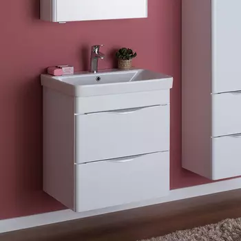 Тумба с раковиной Aquanet Орлеан 60 белая