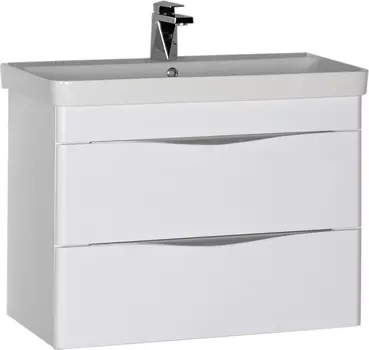 Тумба с раковиной Aquanet Орлеан 80 белая